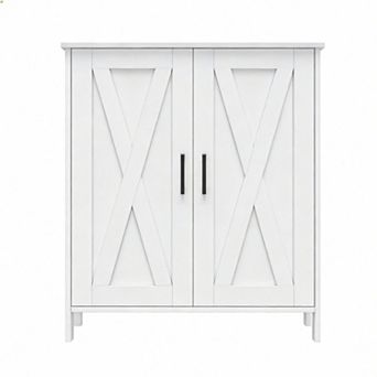 5 tier Adjustable Shoe Rack with Barn Doors and Wood Legs for Entryway