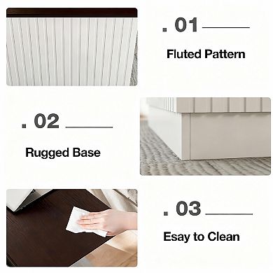 Adjustable Lift-Top Coffee Table with Storage - Mid-Century Design