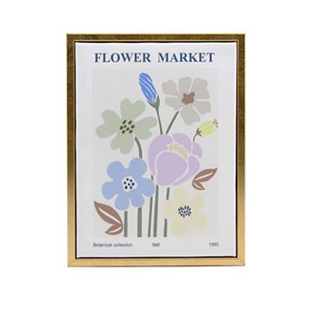 Flower Market Print Canvas Wall Art