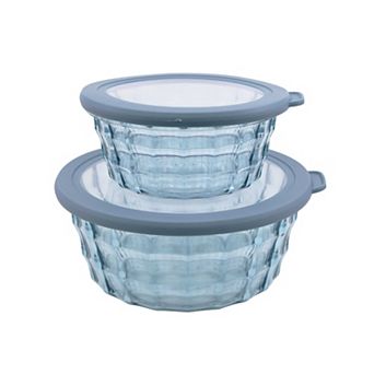2 pc Clear Food Storage Container Set