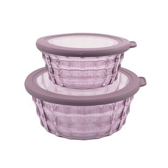 2 pc Clear Food Storage Container Set