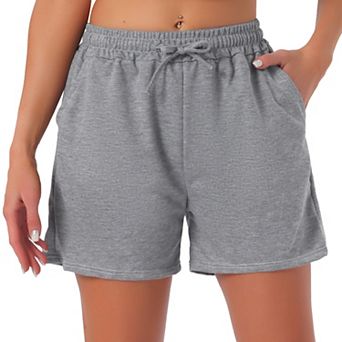 Women's Pajama Shorts Cotton Jersey Knit Adjustable Elastic Waist Bottoms with Pockets Loungewear