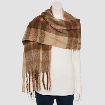 Sonoma Goods For Life® Overscale Plaid Brushed Blanket Scarf