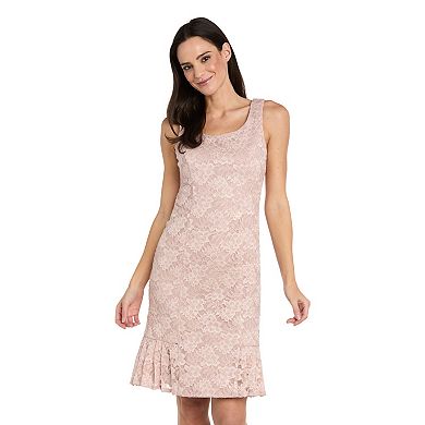 Women's R&M Richards 2-Piece Foil Lace Jacket & Dress Set