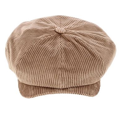 Wigens Men's Brisbane Moss Corduroy Retro Newsboy Cap