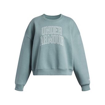 Girls 7-16 Under Armour Rival Fleece Varsity Oversized Crewneck Sweatshirt