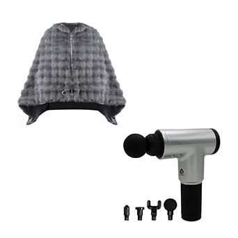 Pursonic Heated Poncho & 6-Speed Deep Tissue Massager