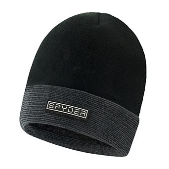 Men's Spyder Faux Fur Lined Rib Beanie