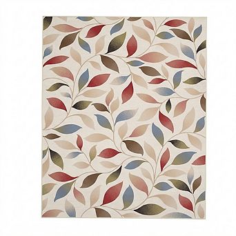 Aesthetic Floral Botanical Decor Rug, Non Slip No Shedding Rug for Bedroom Closet Indoor Home