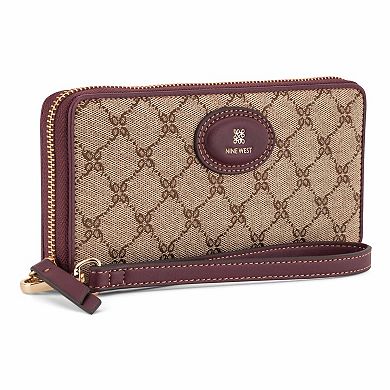 Nine West Cobel Zip Around Wristlet Wallet