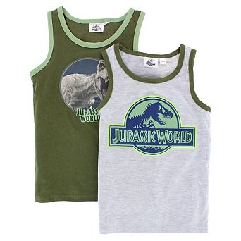Textiel Trade Boy's Jurassic World Singlet (2 Pack)