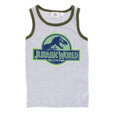 Textiel Trade Boy's Jurassic World Singlet (2 Pack)