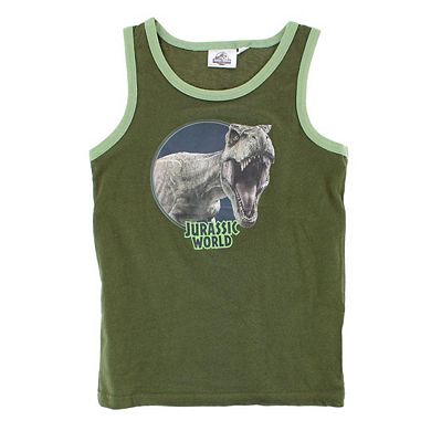 Textiel Trade Boy's Jurassic World Singlet (2 Pack)