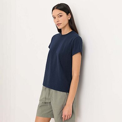 Organic Cotton Slub Crewneck Tee