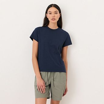 Organic Cotton Slub Crewneck Tee