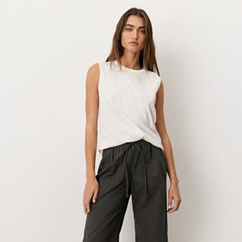 Organic Cotton Slub High Neck Tank