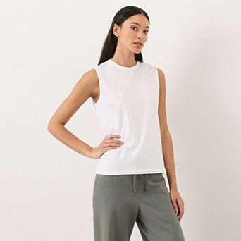 Organic Cotton Slub High Neck Tank