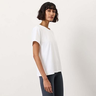 Luxe Signature Crewneck Tee Made With Organic Cotton