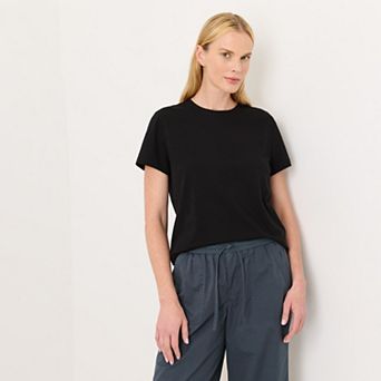 Luxe Signature Crewneck Tee Made With Organic Cotton