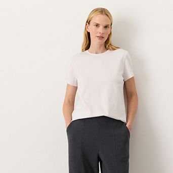 Luxe Signature Crewneck Tee Made With Organic Cotton