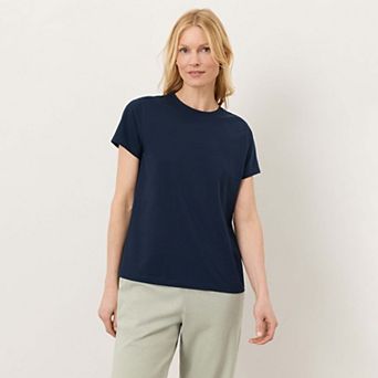 Luxe Signature Crewneck Tee Made With Organic Cotton