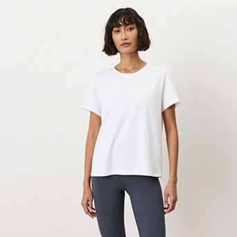 Luxe Signature Crewneck Tee Made With Organic Cotton