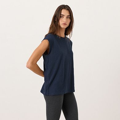 Organic Cotton Featherweight Slub Relaxed Muscle Tee