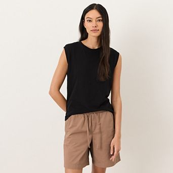 Organic Cotton Featherweight Slub Relaxed Muscle Tee