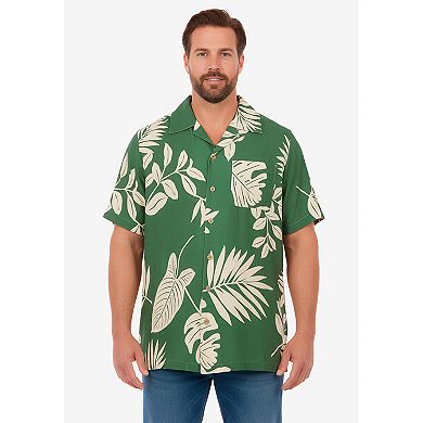 KingSize Men's Big & Tall Printed Camp Shirt
