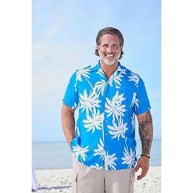 KingSize Men's Big & Tall Printed Camp Shirt
