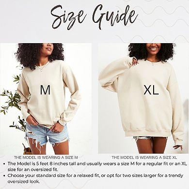 Embroidered Thin Mama Outline - Women's Graphic Sweatshirt