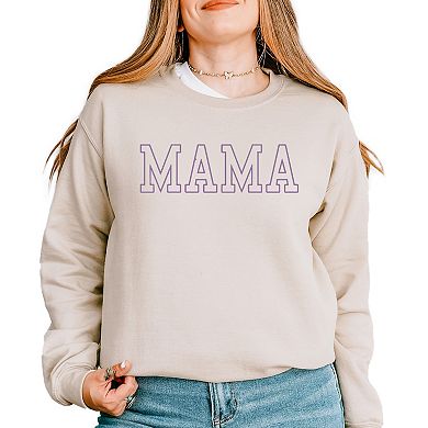 Embroidered Thin Mama Outline - Women's Graphic Sweatshirt