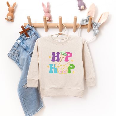 Hip Hop Bunny Bottom - Toddler Graphic Sweatshirt