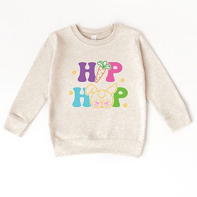 Hip Hop Bunny Bottom - Toddler Graphic Sweatshirt