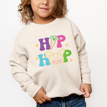 Hip Hop Bunny Bottom - Toddler Graphic Sweatshirt