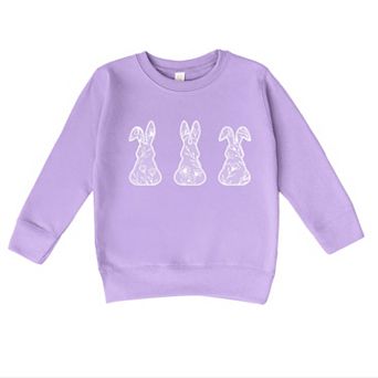 Easter Bunnies Faux Lace - Toddler Graphic Sweatshirt