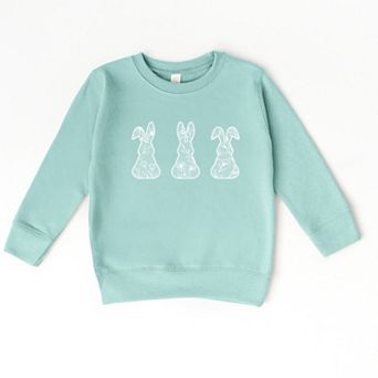 Easter Bunnies Faux Lace - Toddler Graphic Sweatshirt