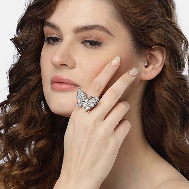 AGP PARIS Butterfly Wide wing Ring - Free-Size