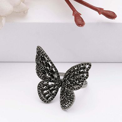 AGP PARIS Contemporary Butterfly Ring - Free-Size