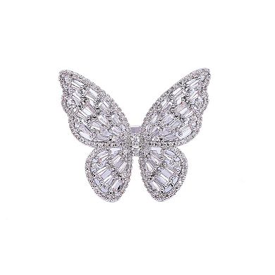 AGP PARIS Baguette Butterfly Classy Ring - Free-Size