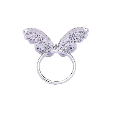 AGP PARIS Baguette Butterfly Classy Ring - Free-Size