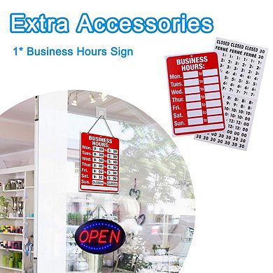 23" x 14" LED Open Sign: High Visibility, Flashing, Energy-Efficient for Bars, Shops, Hotels