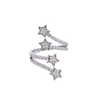 AGP PARIS Silver Star ring - Free-Size