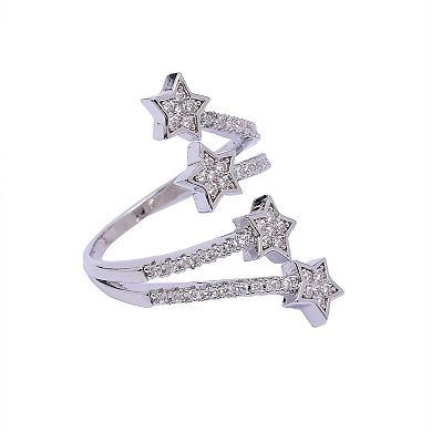 AGP PARIS Silver Star ring - Free-Size