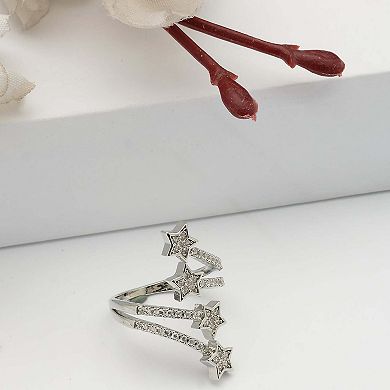 AGP PARIS Silver Star ring - Free-Size