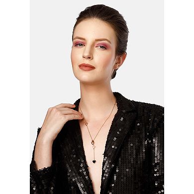 AGP PARIS Diva Mini Heart Dangle Chain Necklace