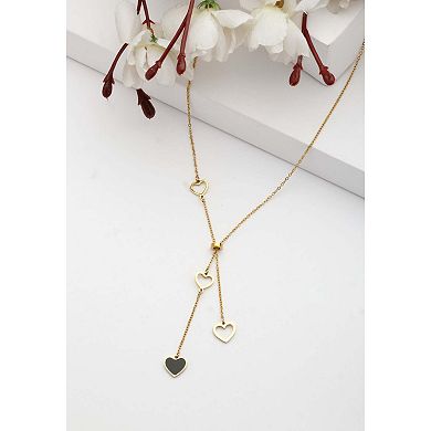 AGP PARIS Diva Mini Heart Dangle Chain Necklace