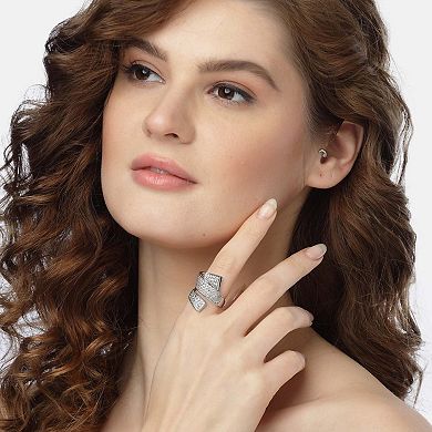 AGP PARIS Intertwined Radiance Ring - Free-Size