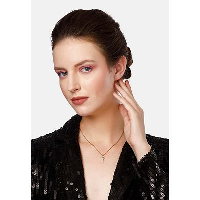 AGP PARIS Diva Gleaming Heart Key Pendant Necklace