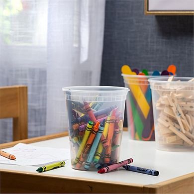 32 oz Clear Plastic Deli Containers with Lids, BPA-Free, Airtight, 48-Pack